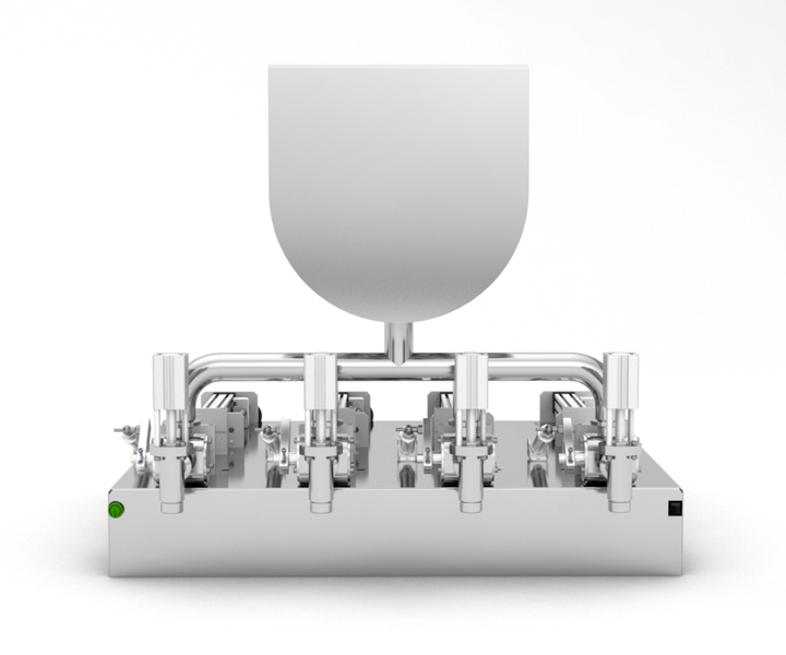 Industrieller Produktspender 5&ndash;50 ml, pneumatischer Vierkolben-Titan-Spender TTPF-4/5-50/BV30, Modell Titan Dispenser TTPF-4/5-50/BG80 фото