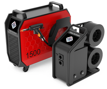 Industrial TLW 1500W INDUSTRY F4 Portable laser welding machine Titan Techniks WELD360 2 kW for welding, cutting, cleaning weld seams of stainless metals and stainless steel 1500 W at 380 V