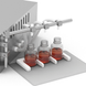 Membrane dispenser apparatus 4 pumps 3 - 2000 ml TTELM-4/3-2000/220/250 with electric control for production