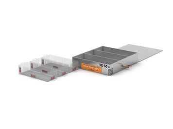 Industrielle Mehrkammer-Ultraschallreinigungsanlage mit 3 Kammern 60 L TUS-60P8203219ST3 Titan Techniks zur Reinigung von Bauteilen TUS-60P8203219ST3 фото