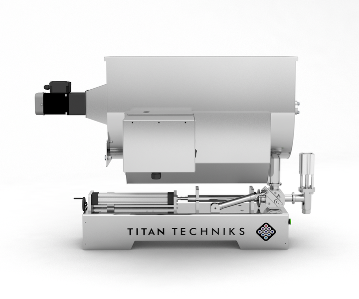 Piston precision dosing system pastes 20 - 200 ml single-piston TTPF-1/20-200/BG80-MH pneumatic Titan Dispenser