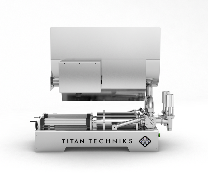 Technische Dosiereinheit 100&ndash;1000 ml, pneumatischer Zweikolben-Dosierer TTPF-2/100-1000/BV30-N, Titan Dispenser TTPF-2/100-1000/BG80-H фото