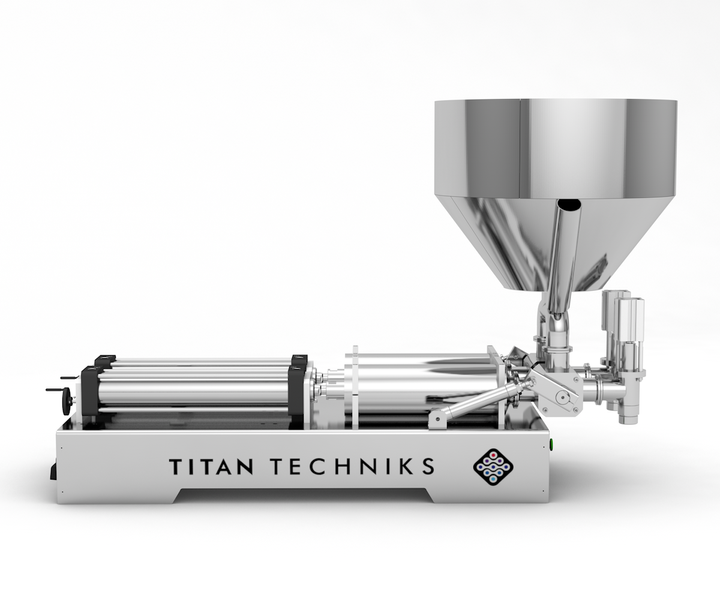 Technical dosing station 250 - 2500 ml two-piston TTPF-2/250-2500/BG80-MH pneumatic Titan Dispenser