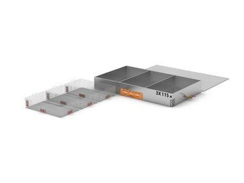 Industrielles Mehrkammer-Ultraschallbad mit 3 Kammern 115 L mit Leistungsregelung, Entgasung und zwei Frequenzen TUS-115PRDF9205221ST3 Titan Laser zur Reinigung von Bauteilen TUS-115PRDF9205221ST3 фото