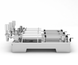Piston dispenser for products 150 - 1500 ml three-piston TTPF-3/150-1500/BG80 pneumatic Titan Dispenser