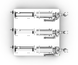 Piston dispenser for products 150 - 1500 ml three-piston TTPF-3/150-1500/BG80 pneumatic Titan Dispenser