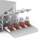 Liquid dispenser 5 pumps 3 &ndash; 3500 ml TTELM-5/3-3500/220/305 for 220 V for water