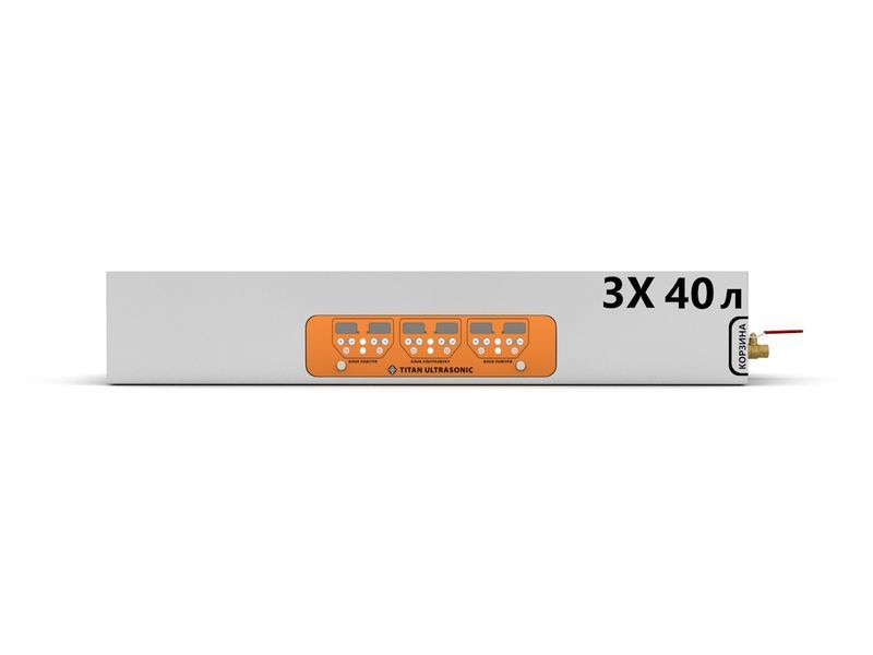 Mehrkammer-Ultraschallreinigungsanlage f&uuml;r die Industrie mit 3 Kammern 40 L in Langversion TUS-40P1211715ST3L Titan Techniks zur Reinigung von Bauteilen TUS-40P1211715ST3L фото