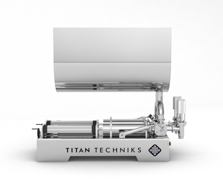 Kolben-Dosieranlage medizinisch 50 - 750 ml Doppelkolben TTPF-2/50-750/BG80 pneumatisch Titan-Spender TTPF-2/50-750/BG80 фото
