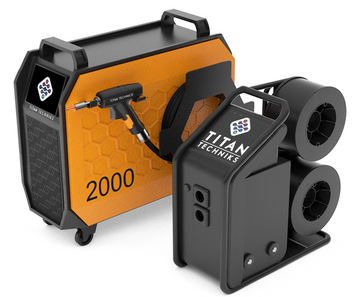Оптимальна TLW-2000W-BUSINESS F4 лазерна зварювальна установка Титан Технікс ZigZag 2 кВт для зварювання різання очищення зварювального шва нержавіючих металів та нержавіючої сталі 2000 Вт на 380 В TLW-2000W-BUSINESS-F4CW-P2-380 фото
