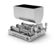 Piston dispensing device for medicines 150 - 1500 ml three-piston TTPF-3/150-1500/BV30 pneumatic Titan Dispenser