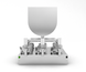 Piston dispensing device for medicines 150 - 1500 ml three-piston TTPF-3/150-1500/BV30 pneumatic Titan Dispenser