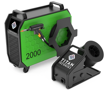 Budget TLW-2000W-BASIC F3 manual laser welding Titan Technics ZigZag 2 kW for welding, cutting, cleaning stainless metals and stainless steel 2000 W at 380