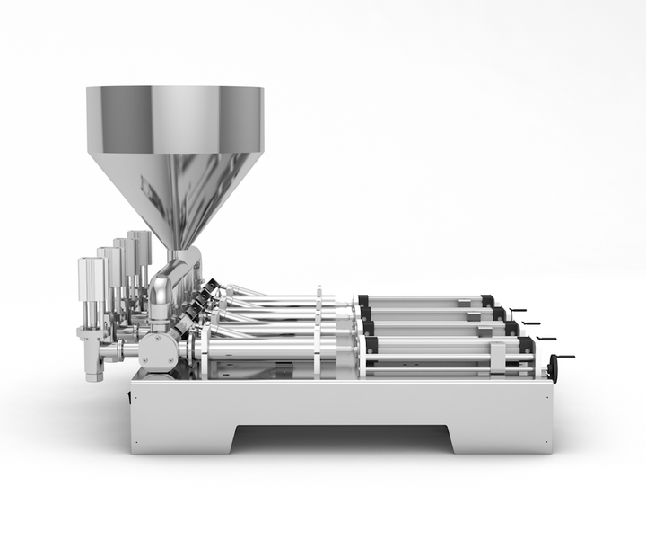 Machine for dosing mechanic liquids 30 - 300 ml four-piston TTPF-4/30-300/BV30-Н pneumatic Titan Dispenser