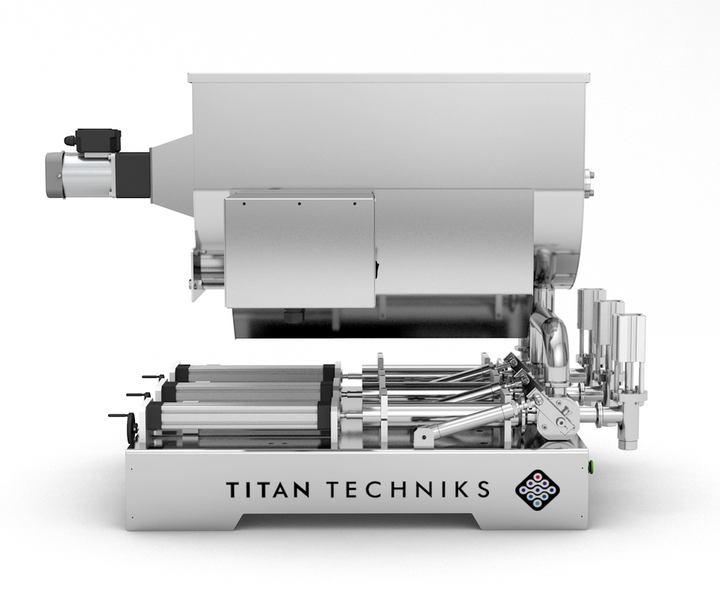 Dosing unit pastes 20 - 200 ml triple-piston TTPF-3/20-200/BG80-MH pneumatic Titan Dispenser