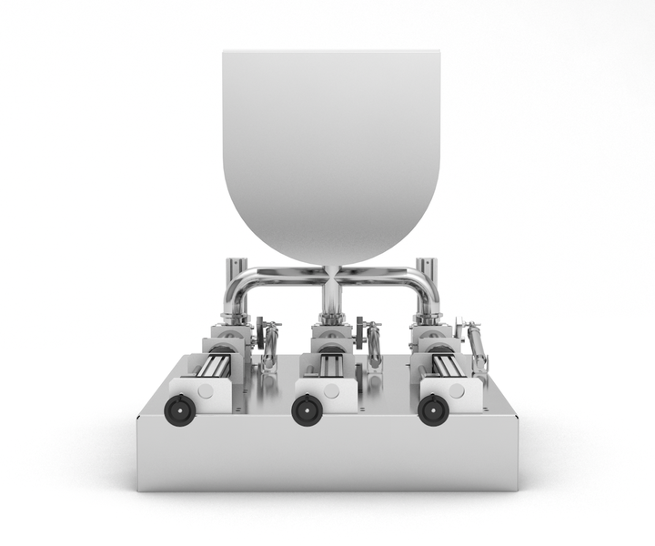 Technical dosing unit 50 - 750 ml three-piston TTPF-3/50-750/BV30 pneumatic Titan Dispenser