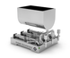 Technical dosing unit 50 - 750 ml three-piston TTPF-3/50-750/BV30 pneumatic Titan Dispenser