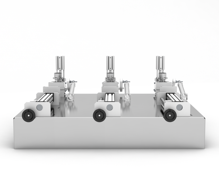 Dosieranlage f&uuml;r Lebensmittel 5 - 50 ml Dreikolben TTPF-3/5-50 pneumatisch Titan-Spender TTPF-3/5-50 фото