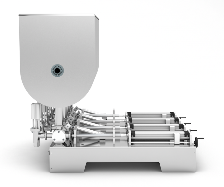 Kolben-Dosierstation 5&ndash;50 ml, pneumatischer Vierkolben-Dosierer TTPF-4/5-50/BV30-M Titan Dispenser TTPF-4/5-50/BG80-M фото