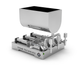 Dosierstation technisch 5 - 50 ml Dreikolben TTPF-3/5-50/BG80 pneumatisch Titan-Spender TTPF-3/5-50/BG80 фото 1