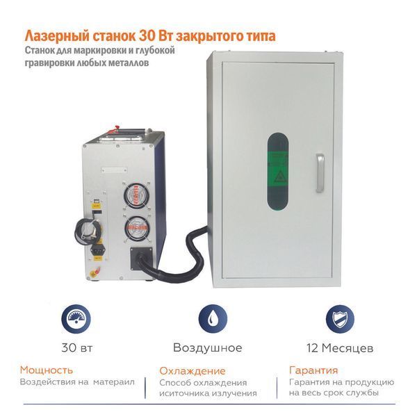 Лазер для маркування закритого типу 60 w JPT Raucus Max 1684949962 фото
