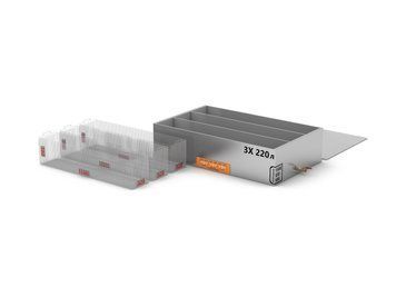 Industrielles Mehrkammer-Ultraschallbad mit 3 Kammern 220 L in Langversion mit Leistungsregelung, Entgasung und zwei Frequenzen TUS-220PRDF1583238ST3L Titan Laser zur Reinigung von Bauteilen TUS-220PRDF1583238ST3L фото