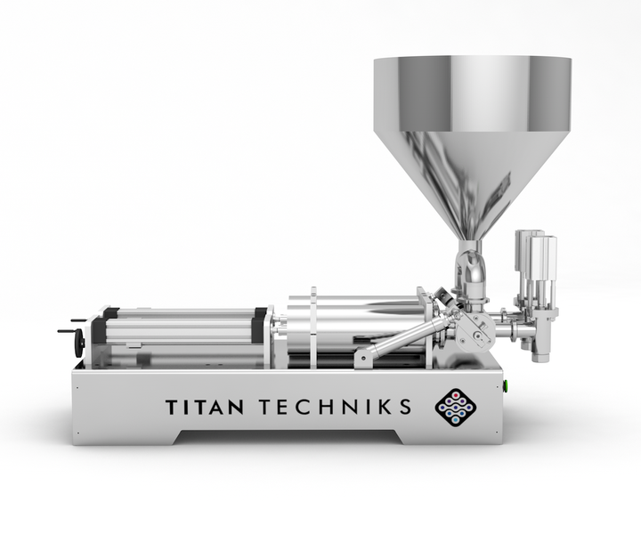 Food dosing unit 150 - 1500 ml two-piston TTPF-2/150-1500/BV50 pneumatic Titan Dispenser