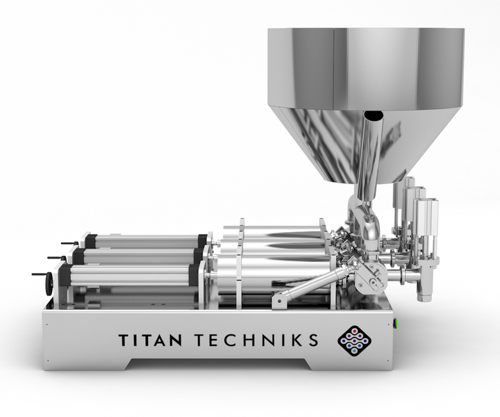 Food dosing machine 50 - 750 ml three-piston TTPF-3/50-750/BG80-MH pneumatic Titan Dispenser