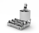 Technischer Kolbendosierer 100&ndash;1000 ml, Einzelkolben-Pneumatikdosierer TTPF-1/100-1000, Titan Dispenser TTPF-3/50-750/BV30-MH фото 1
