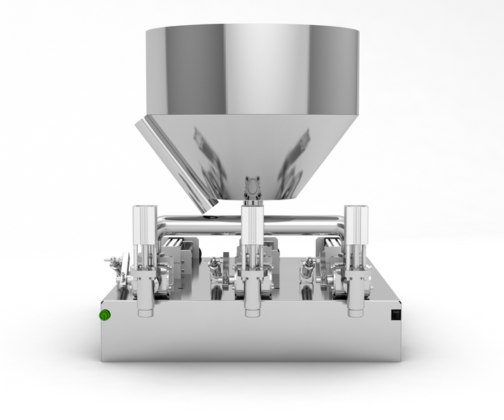 Поршнева дозуюча машина 5 - 50 мл трипоршневий TTPF-3/5-50/BV30-H пневматичний Titan Dispenser TTPF-3/5-50/BV30-H фото