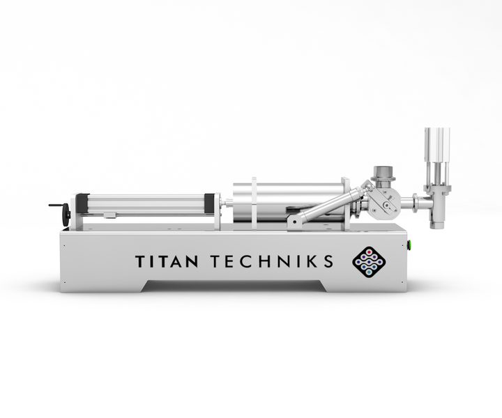 Machine for dispensing medical liquids 100 - 1000 ml single-piston TTPF-1/100-1000/BG80 pneumatic Titan Dispenser