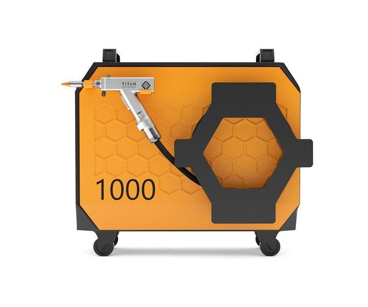Універсальний TLW-1000W-BUSINESS F4 апарат лазерного зварювання Титан Технікс ZigZag 1 кВт для зварювання різання очищення зварювального шва нержавіючих металів та нержавіючої сталі 1000 Вт на 380 В TLW-1000W-BUSINESS-F4CW-P2-380 фото