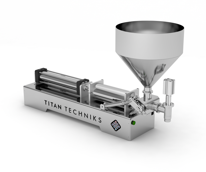 Industrieller Pastenspender 250&ndash;2500 ml, pneumatischer Einkolben-Titan-Spender TTPF-1/250-2500/BV50 TTPF-1/250-2500/BV30 фото