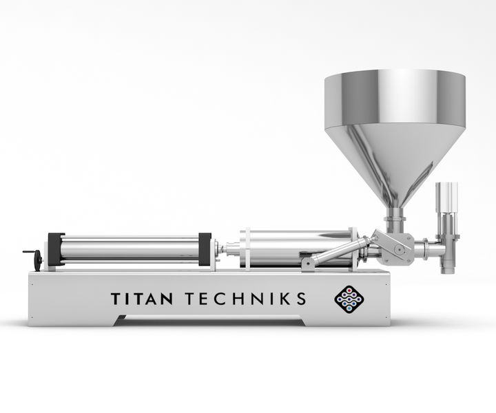 Industrieller Pastenspender 250&ndash;2500 ml, pneumatischer Einkolben-Titan-Spender TTPF-1/250-2500/BV50 TTPF-1/250-2500/BV30 фото