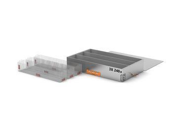 Industrielles Mehrkammer-Ultraschallbad mit 3 Kammern 240 L in Langversion mit Leistungsregelung, Entgasung und zwei Frequenzen TUS-240PRDF1773533ST3L Titan Laser zur Reinigung von Bauteilen TUS-240PRDF1773533ST3L фото