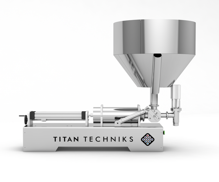 Piston precision dosing system technical 100 - 1000 ml single-piston TTPF-1/100-1000/BG80-MH pneumatic Titan Dispenser