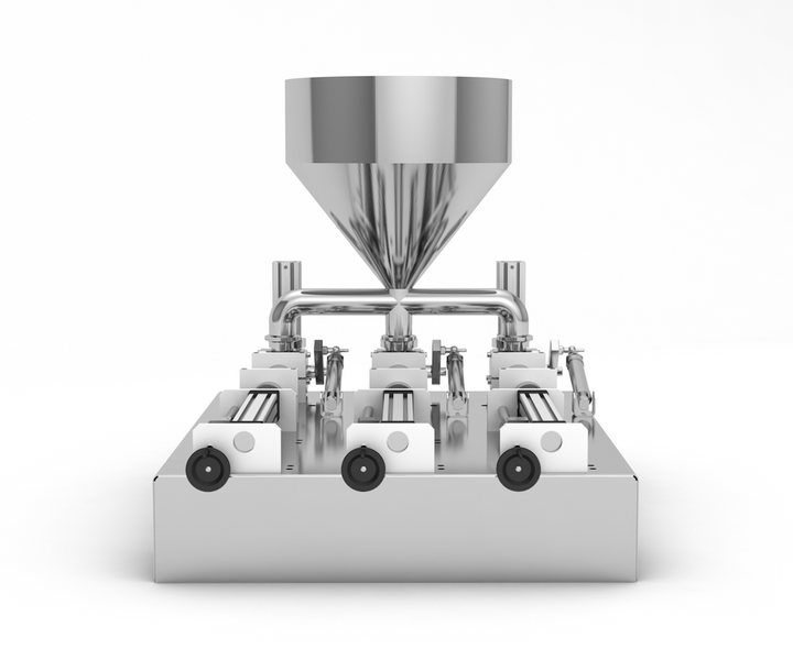 Dosieranlage medizinisch 50 - 500 ml Dreikolben TTPF-3/50-500/BV50 pneumatisch Titan-Spender TTPF-3/50-500/BV50 фото