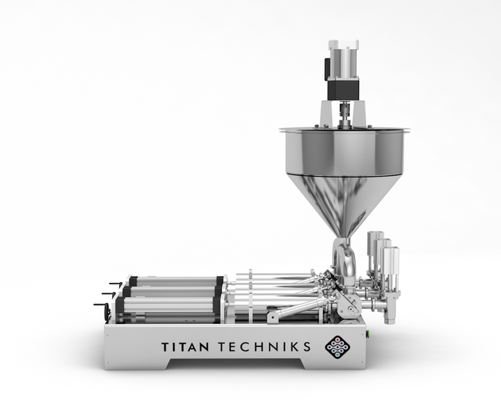Автоматический дозатор жидкостей 50 - 500 мл трехпоршневой TTPF-3/50-500/BV30-М пневматический Titan Dispenser TTPF-3/50-500/BV30-M фото