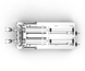 Piston dispensing machine 100 - 1000 ml double-piston TTPF-2/100-1000/BG80 pneumatic Titan Dispenser