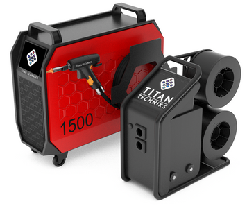 Efficient TLW 1500W INDUSTRY F5 hand-held laser welding machine Titan Technics WELD360 1.5 kW for welding, cutting, cleaning weld seams, welding batteries and accumulators of stainless metals and stainless steel 1500 W at 380 V